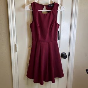 Lulu’s Maroon Skater Dress